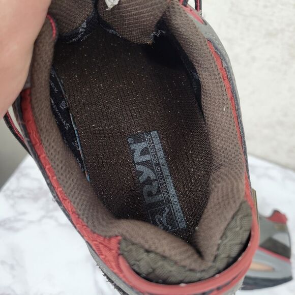 Ryn Trail Red Gray Athletic Shoe US Size 6  Korean 235  Hiking Running - Picture 11 of 14